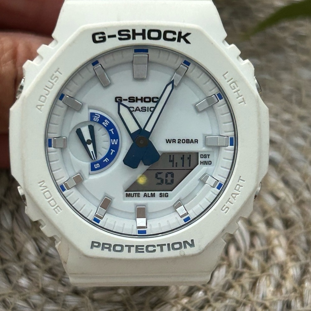 SOLDCasio G-Shock Analog-Digital 2100 Series  GA2100HDS-7A  M\White Watch 46MM